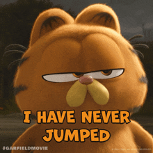 I Have Never Jumped Garfield GIF
