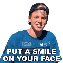 put a smile on your face carson lueders smile be happy be joyful