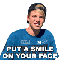 Put A Smile On Your Face Carson Lueders Sticker - Put A Smile On Your Face Carson Lueders Smile Stickers