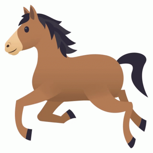 hand horse horse emoji