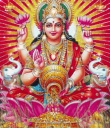 Goddess Maa Lakshmi Ji Mother Goddess GIF - Goddess Maa Lakshmi Ji Mother Goddess Goddess Of Prosperity GIFs