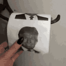 Donald Trump Toilet Paper GIF - Donald Trump Toilet Paper Shitty President GIFs
