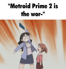 a poster that says metroid prime 2 is the wor on it