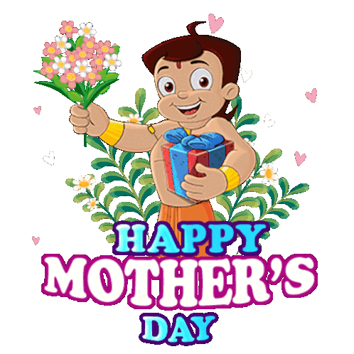 Happy Mother'S Day Chhota Bheem Sticker - Happy Mother'S Day Chhota Bheem Aap Ko Mother'S Day Ki Shubhkamnaye Stickers