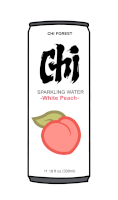 Chi Forest Sparkling Water Sticker - Chi Forest Sparkling Water White Peach Stickers