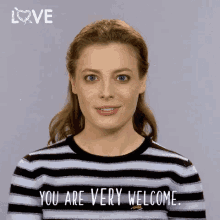 You'Re Welcome GIF - Gillian Jacobs You Are Very Welcome Youre Welcome GIFs