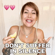 Don'T Suffer In Silence Tracy Kiss GIF - Don'T Suffer In Silence Tracy Kiss You Have To Speak Up GIFs