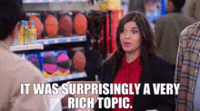 Superstore Amy Sosa GIF - Superstore Amy Sosa It Was Surprisingly A Very Rich Topic GIFs