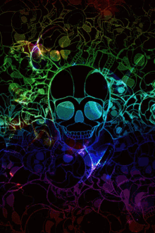 Skull Emoji GIF - Skull Emoji Rainbow GIFs