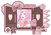 a frame with a picture of a girl and the words " i love you " on it