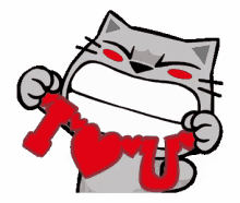 Animated Cat GIF - Animated Cat I Love You GIFs