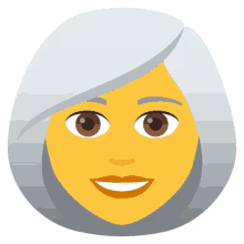 woman white hair people joypixels white haired gray hair