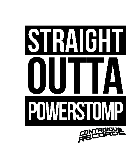 Straight Utta Powerstomp Hardcore Sticker - Straight Utta Powerstomp Powerstomp Hardcore Stickers