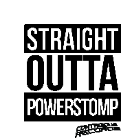 Straight Utta Powerstomp Hardcore Sticker - Straight Utta Powerstomp Powerstomp Hardcore Stickers