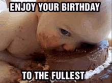 Funny Enjoy Your Birthday To The Fullest GIF - Funny Enjoy Your Birthday To The Fullest Cake GIFs