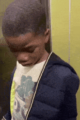 Kid Looking Up And Down Stank Face GIF