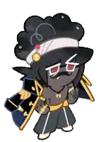 a cartoon character with a mustache and a bandana on their head
