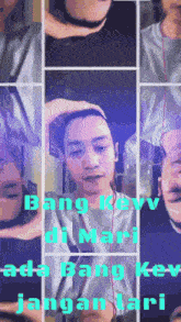 a collage of images of a man with the words bang keyv di mari