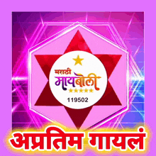 a colorful logo with the number 119502 in the middle