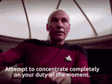 Concentrate Jean Luc Picard GIF - Concentrate Jean Luc Picard Captain Picard GIFs