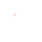 an orange circle on a white background with a black outline
