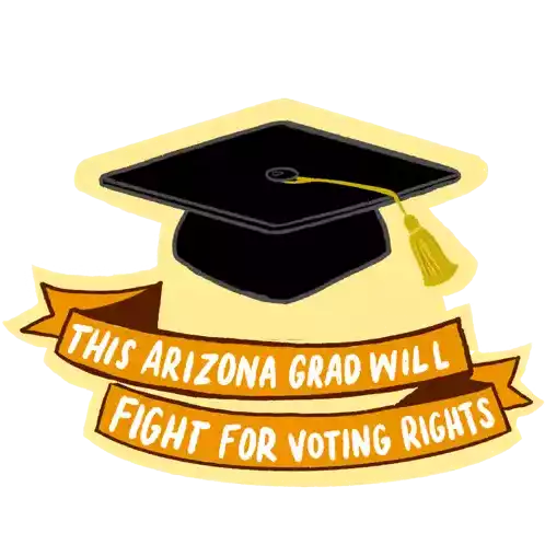 This Arizona Grad Will Fight For Voting Rights2021 Graduation Sticker - This Arizona Grad Will Fight For Voting Rights2021 2021 Graduation Stickers