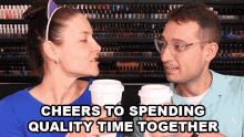 Cheers To Spending Quality Time Together Toast GIF - Cheers To Spending Quality Time Together Toast Lets Drink To That GIFs