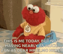 Elmo Crap GIF - Elmo Crap This Is Me Today GIFs