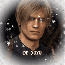 a picture of a man with the name de yuyu