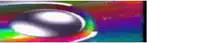 a colorful background with a circle in the middle