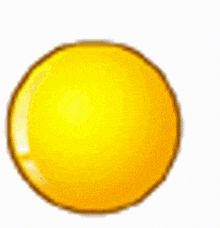 a close up of a yellow smiley face with a red balloon in its mouth .