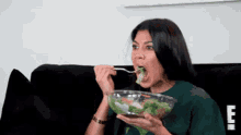 Eating Salad GIF - Eating Salad Yummy GIFs