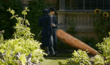 Dragging Carrot GIF - Miss Peregrines Miss Peregrines Home For Peculiar Children Miss Peregrines Film GIFs