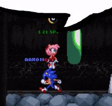 amy jumping in sonicexe 2d remake