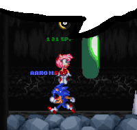 Amy Jumping In Sonicexe 2d Remake Sticker