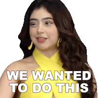We Wanted To Do This Niti Taylor Sticker - We Wanted To Do This Niti Taylor Pinkvilla Stickers