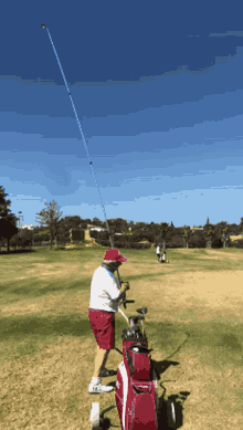 Golfing Fishing Pole GIF