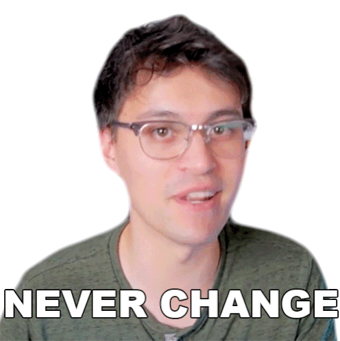 Never Change Hunter Engel Sticker - Never Change Hunter Engel Agufish Stickers