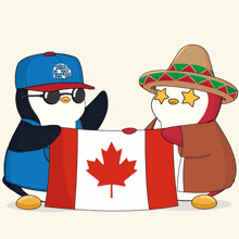 Flag Canada GIF - Flag Canada Penguin GIFs