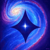 a star in the middle of a galaxy with a google logo in the corner