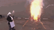 Cooking With Fireworks GIF