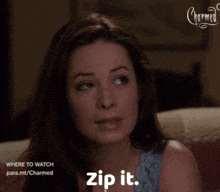 Piper Charmed GIF - Piper Charmed Zip It GIFs