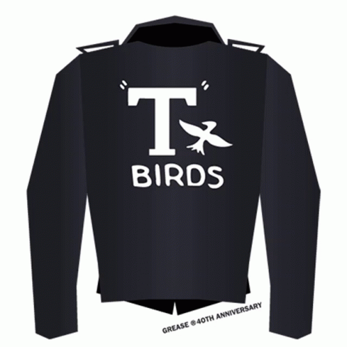 T Birds Leather Jacket Sticker - T Birds Leather Jacket Grease