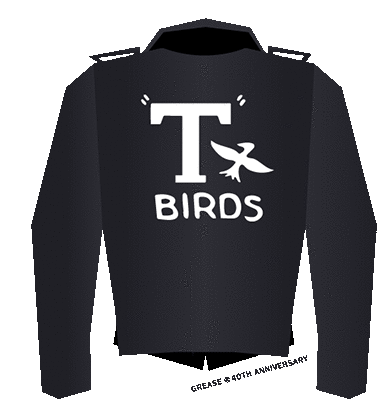 T Birds Leather Jacket Sticker - T Birds Leather Jacket Grease