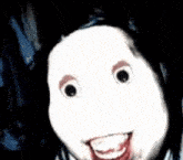 a close up of a person 's face with teeth