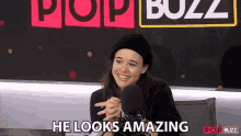 He Looks Amazing Ellen Page GIF - He Looks Amazing Ellen Page Popbuzz Meets GIFs