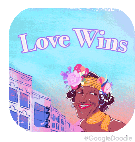 Love Wins Happy Pride Sticker - Love Wins Happy Pride Marsha P Johnson Stickers