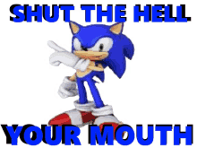 Shut The Hell Your Mouth Sonic GIF - Shut The Hell Your Mouth Sonic Moment GIFs