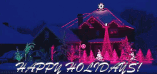 Happy Holidays GIF - Christmas Lights House GIFs