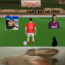 a soccer player with the number 10 on the back of his shirt